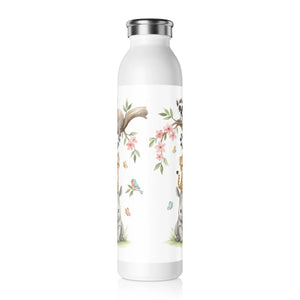 Vibrant Slim Water Bottle - Jungle Animals Canvas - Dipaliz - Bottles