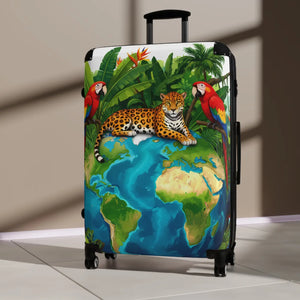 Jungle Parrot Travel Luggage - Hard Shell Carry on - Dipaliz - Suitcases