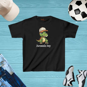 Kids Clothes - Dinosaur Cotton Tee - Jurassic Adventure Top - Dipaliz Xs / Black