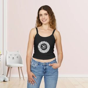 Ultra Chic Spaghetti Strap Tank Top Summer Vibes - Dipaliz - Solid Black Blend / Xs - Tops