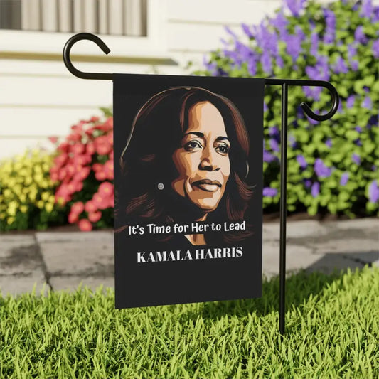 Elevate your Space with the Kamala Harris Garden Banner - 12’’ × 18’’ Home Decor