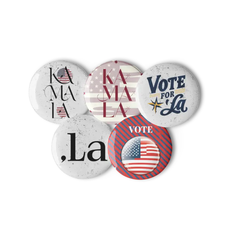 Kamala Harris Pin Buttons Set: Show off your Political Pride - Accessories