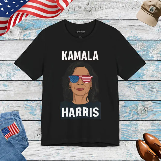 Kamala Harris Style Hit: Unisex Jersey Short Sleeve Tee - Black / s T-shirt