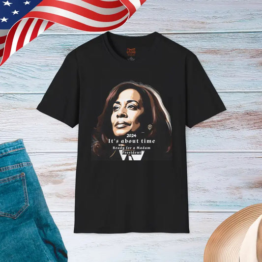 Kamala Harris Unisex Tee: Embrace Sustainable Fashion - Black / s T-shirt