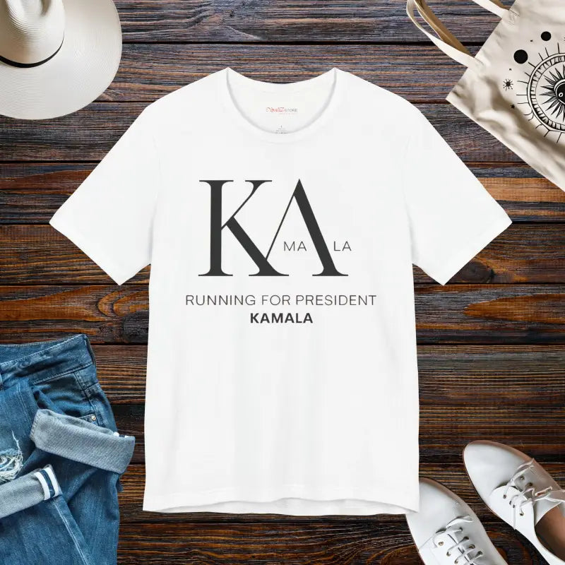 Unisex Jersey Tee: Stylishly Support Kamala Harris - White / s T-shirt