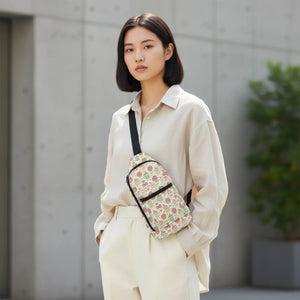 Kawaii Cat Pattern Sling Bag - Pastel Crossbody - Dipaliz - Cross Body Bags