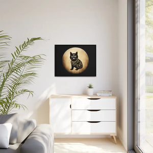Japanese Samurai Cat Canvas Print Vintage Wall Art - Dipaliz - Posters Prints & Visual Artwork