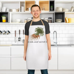 Carrot Print Apron with Tie-back Closure - Dipaliz - Aprons