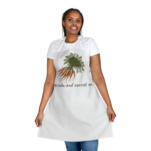 Carrot Print Apron with Tie-back Closure - Dipaliz - Aprons