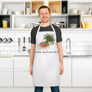 Carrot Print Apron with Tie-back Closure - Dipaliz - Aprons