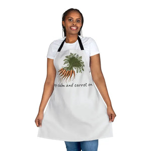 Carrot Print Apron with Tie-back Closure - Dipaliz - Aprons