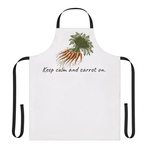 Carrot Print Apron with Tie-back Closure - Dipaliz - Aprons