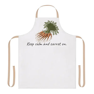 Carrot Print Apron with Tie-back Closure - Dipaliz - one Size / Beige - Aprons