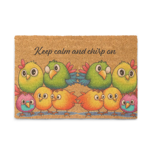 Bird Lover Coir Mat – Keep Calm Natural Fiber - Dipaliz - Door Mats