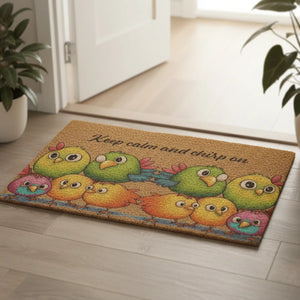 Bird Lover Coir Mat – Keep Calm Natural Fiber - Dipaliz - Door Mats