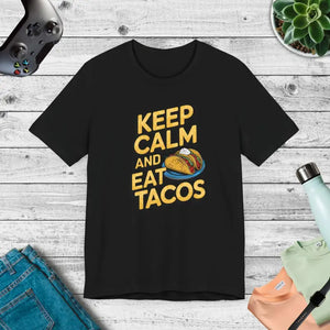 Eat Tacos Unisex Jersey Short Sleeve Tee - Dipaliz - Black / Xs - T-shirts