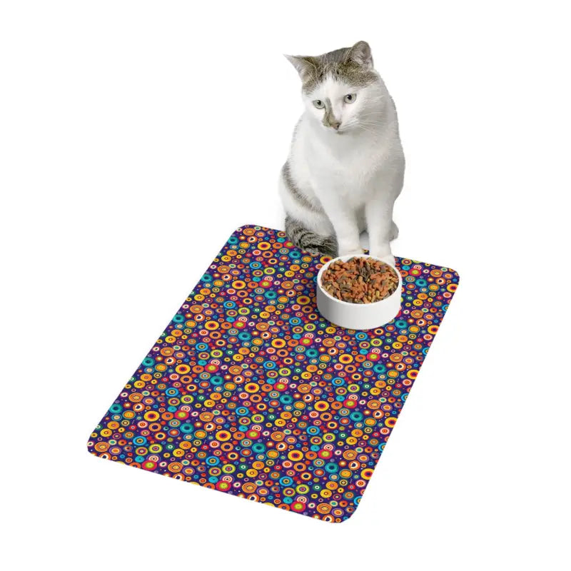 Mess-free Pet Meals with Dipaliz Non-slip Food Mat - 12’’ × 18’’ / Rectangle Pets