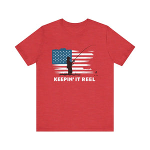 Patriotic Stars and Stripes Tee - Independence Day Fishing - Dipaliz - T-shirts