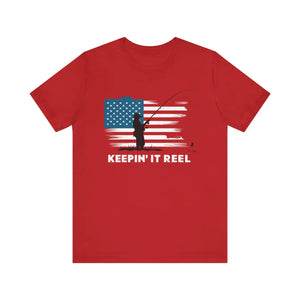 Patriotic Stars and Stripes Tee - Independence Day Fishing - Dipaliz - T-shirts