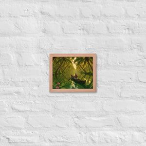 Kerala Backwaters Framed Poster Matte Black Wood Frame Dipaliz - Red Oak / 8″×10″ - Posters