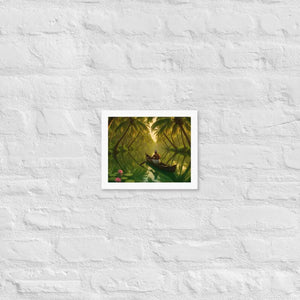 Kerala Backwaters Framed Poster Matte Black Wood Frame Dipaliz - White / 8″×10″ - Posters