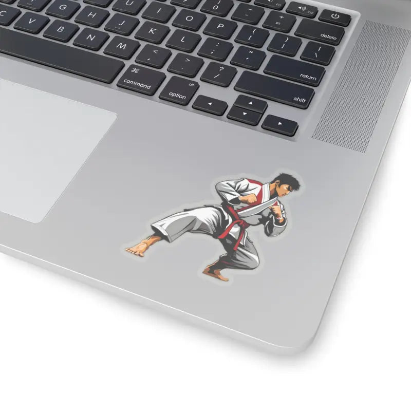 Kick Up your Style with Taekwondo Kiss Cut Stickers! - 3’’ × / Transparent Paper Products