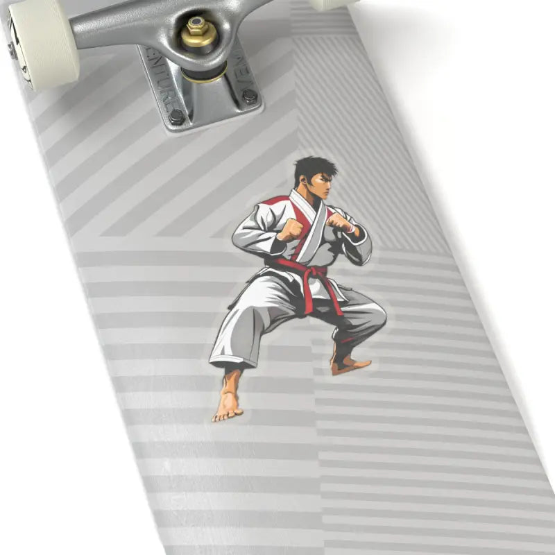 Kick Up your Style with Taekwondo Kiss Cut Stickers! - 6’’ × / Transparent Paper Products