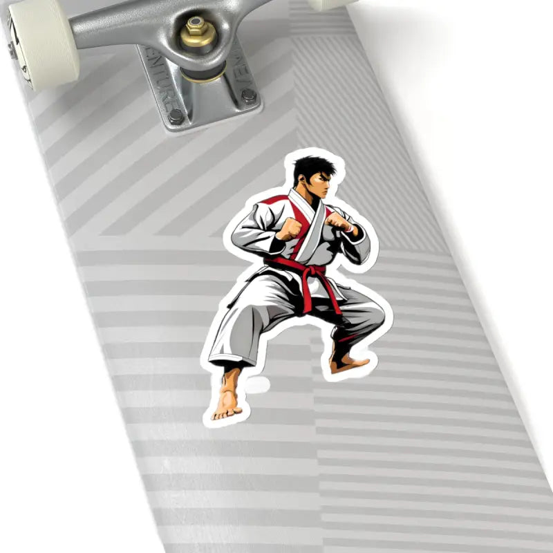 Kick Up your Style with Taekwondo Kiss Cut Stickers! - 6’’ × / White Paper Products