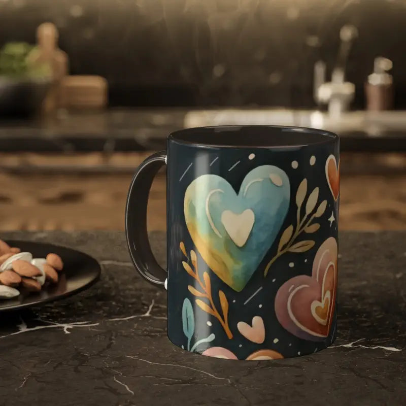 Start your Day with Colorful Hearts Pattern Mugs! - Mug