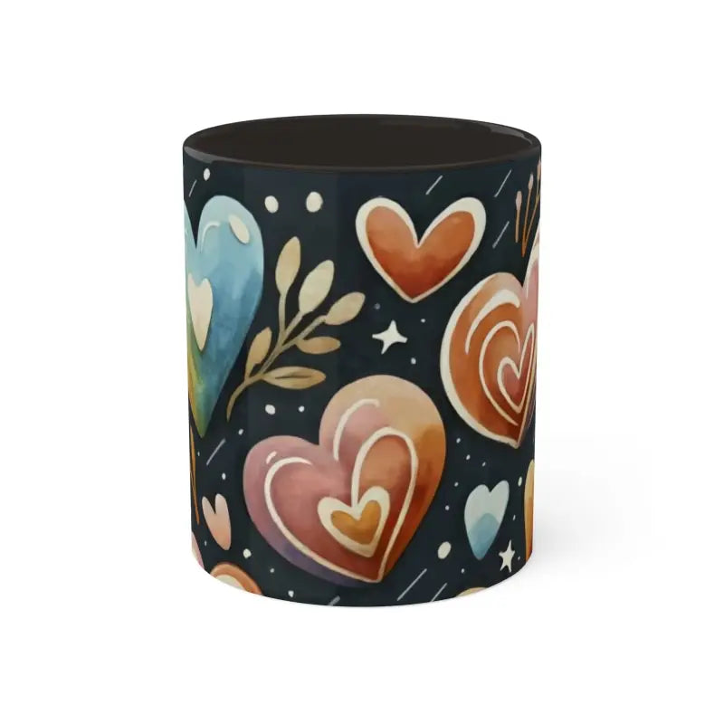 Start your Day with Colorful Hearts Pattern Mugs! - Mug