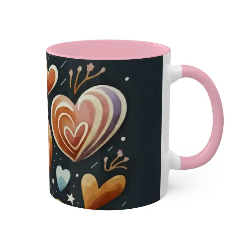 Start your Day with Colorful Hearts Pattern Mugs! - Mug