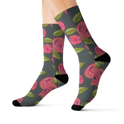 Dazzle your Style with Cozy Sublimation Socks! - l Socks