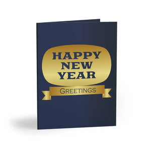 New Year Greeting Card with Matching White Envelopes - Dipaliz - 16 Pcs / Matte / 4.25” x 5.5” - & Note Cards