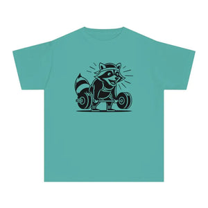 Fox Lifting Weights T-shirts - Kids Fitness Fun Tees - Dipaliz