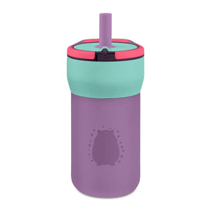 Kids 12oz Leakproof Straw Tumbler, Engravable Cute Animal Design - Tumblers