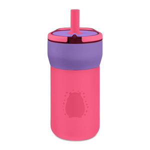 Kids 12oz Leakproof Straw Tumbler, Engravable Cute Animal Design - Tumblers