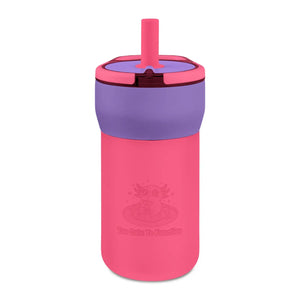 Kids 12oz Leakproof Straw Tumbler, Engraved Cute Creature Design - Tumblers