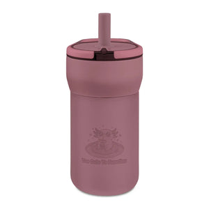 Kids 12oz Leakproof Straw Tumbler, Engraved Cute Creature Design - Tumblers