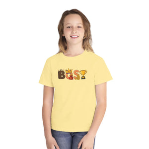 Kids ?Boss’ Graphic Tee - Crown & Trophy Design - T-shirts