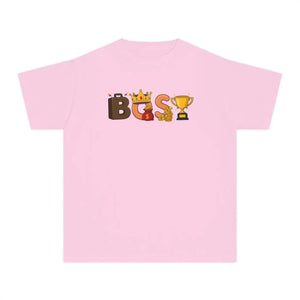Kids ?Boss’ Graphic Tee - Crown & Trophy Design - T-shirts