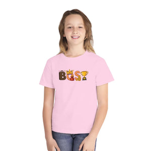 Kids ?Boss’ Graphic Tee - Crown & Trophy Design - T-shirts