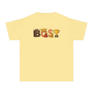 Kids ?Boss’ Graphic Tee - Crown & Trophy Design - T-shirts