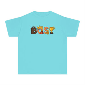 Kids ?Boss’ Graphic Tee - Crown & Trophy Design - T-shirts