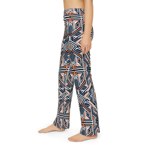 Vibrant Kids Geometric Lounge Pants - Brushed Polyester - Dipaliz