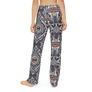 Vibrant Kids Geometric Lounge Pants - Brushed Polyester - Dipaliz