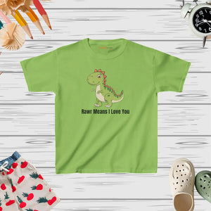Playful Kids Heavy Cotton™ Tee - Dinosaur Roar - Dipaliz - T-shirts