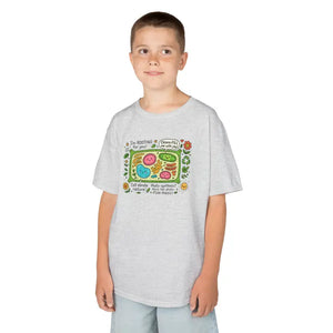 Plant Cell Biology Kids Lightweight Tee - Cotton Graphic Shirt - Dipaliz - Clothes