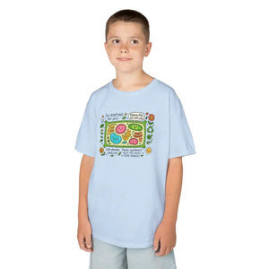 Plant Cell Biology Kids Lightweight Tee - Cotton Graphic Shirt - Dipaliz - Clothes