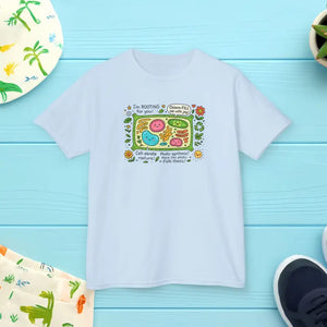 Plant Cell Biology Kids Lightweight Tee - Cotton Graphic Shirt - Dipaliz - Clothes