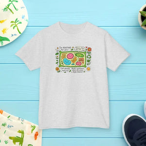 Plant Cell Biology Kids Lightweight Tee - Cotton Graphic Shirt - Dipaliz - Ash / Xl - Clothes